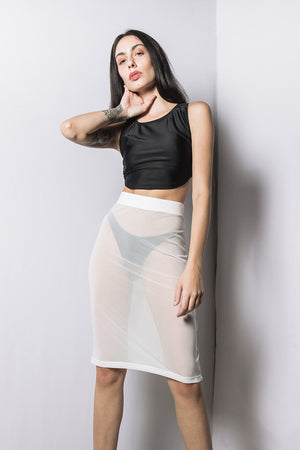 Saia Tulum Transparente Off White