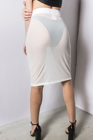 Saia Tulum Transparente Off White
