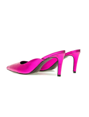 SAPATO MULE METALLIC PINK