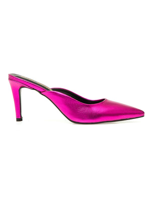 SAPATO MULE METALLIC PINK